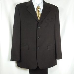 Ramee Platinum Brown 100% Wool 2 Piece Suit